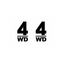 Sticker dacia 4x4 set 2 bucati 5x2.6 cm, creative rey®