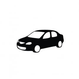 Sticker dacia logan silueta 15x7.3 cm, creative rey®