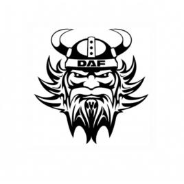 Sticker daf viking 20 cm, creative rey®