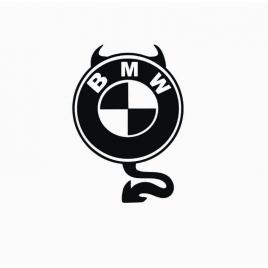 Sticker devil bmw 15x10.5 cm, creative rey®