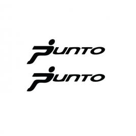 Sticker fiat punto set 2 bucati 15x4.7 cm, creative rey®