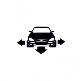 Sticker ford mondeo fata 15x8.6 cm, creative rey®