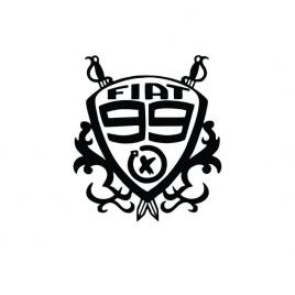 Sticker fiat 99 15x13.5 cm, creative rey®