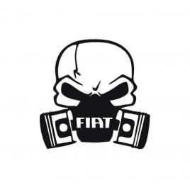 Sticker fiat craniu 12x12 cm, creative rey®