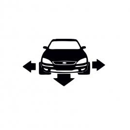 Sticker ford front 15x8.6 cm, creative rey ®