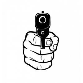 Sticker gun 15 cm, creative rey®