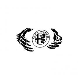 Sticker hand alfa romeo 16x8 cm, creative rey®