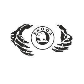 Sticker hand skoda 15x7.7 cm, creative rey®