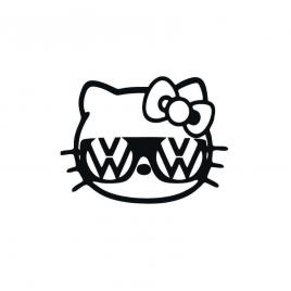 Sticker hello kitty vw 12x9 cm, creative rey®