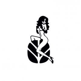 Sticker holand women 20x11 cm, creative rey®