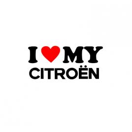 Sticker i love my citroen 15x6.7 cm, creative rey®