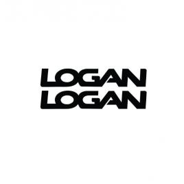 Sticker logan set 2 bucati 20x3.4 cm, creative rey®