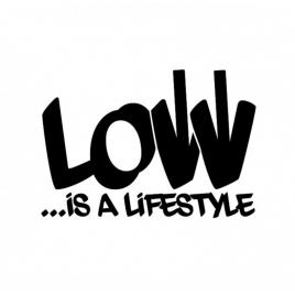 Sticker low lifestyle 15 cm, creative rey®