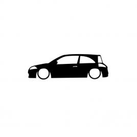 Sticker megane 2 coupe 20x6.1 cm, creative rey®