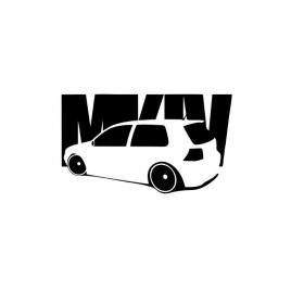 Sticker mk4 club 15x8 cm, creative rey®
