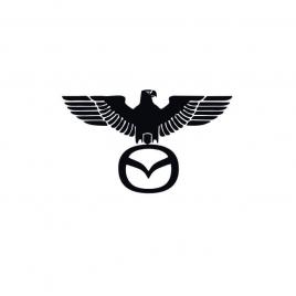 Sticker mazda vultur 15x9.1 cm, creative rey®