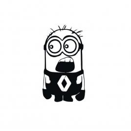 Sticker minion renault 15x8.3 cm, creative rey®
