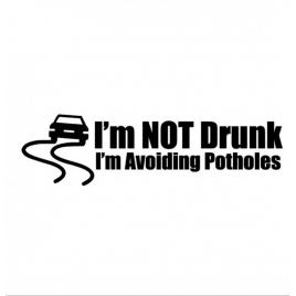 Sticker not drunk avoidong 15 cm, creative rey®