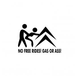 Sticker no free rides citroen 15x10 cm, creative rey®