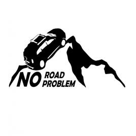 Sticker no road no problem 15 cm, creative rey®