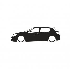Sticker opel astra h 18x5.5 cm, creative rey®
