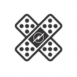 Sticker opel pansament 10x10 cm, creative rey®