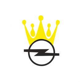 Sticker opel crown 12x9 cm, creative rey®
