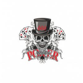 Sticker poker 666 15cm, creative rey®