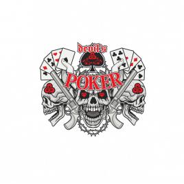 Sticker poker devil 15 cm, creative rey®