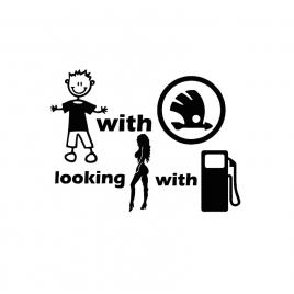 Sticker sunt baiat cu skoda 15x11 cm, creative rey®