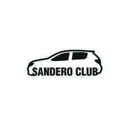 Sticker sandero club 15x5 cm, creative rey®