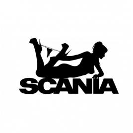 Sticker scania women 20 cm, creative rey®