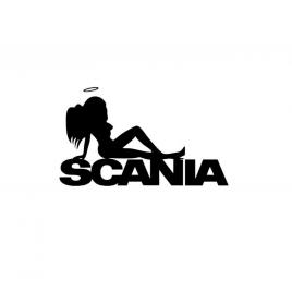 Sticker scania women 50x30 cm, creative rey®