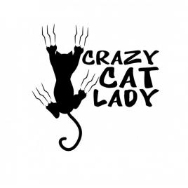 Sticker scrach cat 15cm, creative rey®