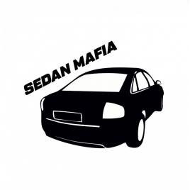 Sticker sedan mafia 15 cm, creative rey®