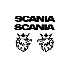 Sticker set scania 30x4.5 cm, emblema 20x17.5 cm, creative rey®