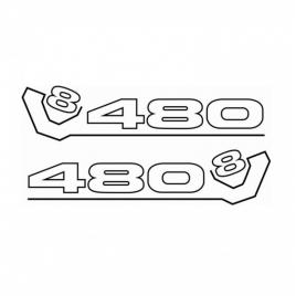 Sticker set scania v8 480 60cm, creative rey®