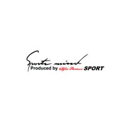 Sticker sportmind alfa romeo 22x6 cm, creative rey®