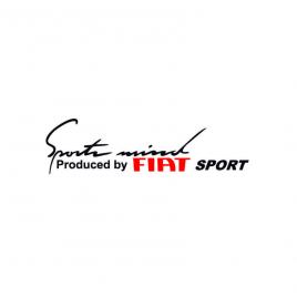 Sticker sportmind fiat 20x5.4 cm, creative rey®