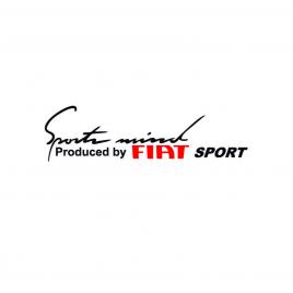 Sticker sportmind fiat sport 20x5.4 cm, creative rey®