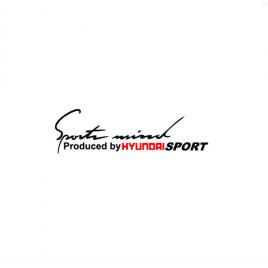 Sticker sportmind hyundai 20x5.8 cm, creative rey®