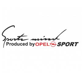 Sticker sportmind opel sport 22x6.4 cm, creative rey®