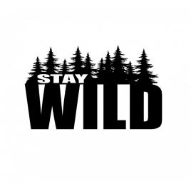 Sticker stai wild 15 cm, creative rey®