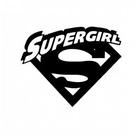 Sticker supergirl 15cm, creative rey®