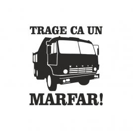 Sticker trage ca un marfar 15 cm, creative rey®