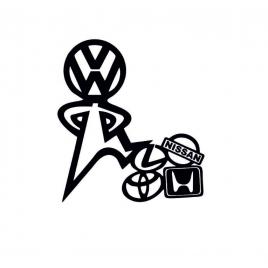 Sticker volkswagen boss 15x12 cm, creative rey®