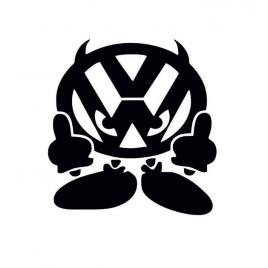 Sticker volkswagen logo 13x13 cm, creative rey®