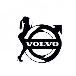 Sticker women volvo 20x10 cm, creative rey®