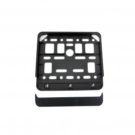 Suport numar inmatriculare negru pentru motocicleta 15 x 19cm, amio