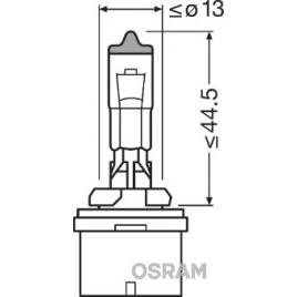 Bec 12v h27/1 27 w original osram